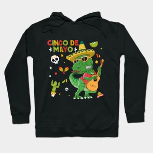 Tacosaurus Rex Cinco De Mayo 2021 Toddler Boy Dinosaur TRex Hoodie